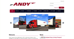 Desktop Screenshot of andytransport.com